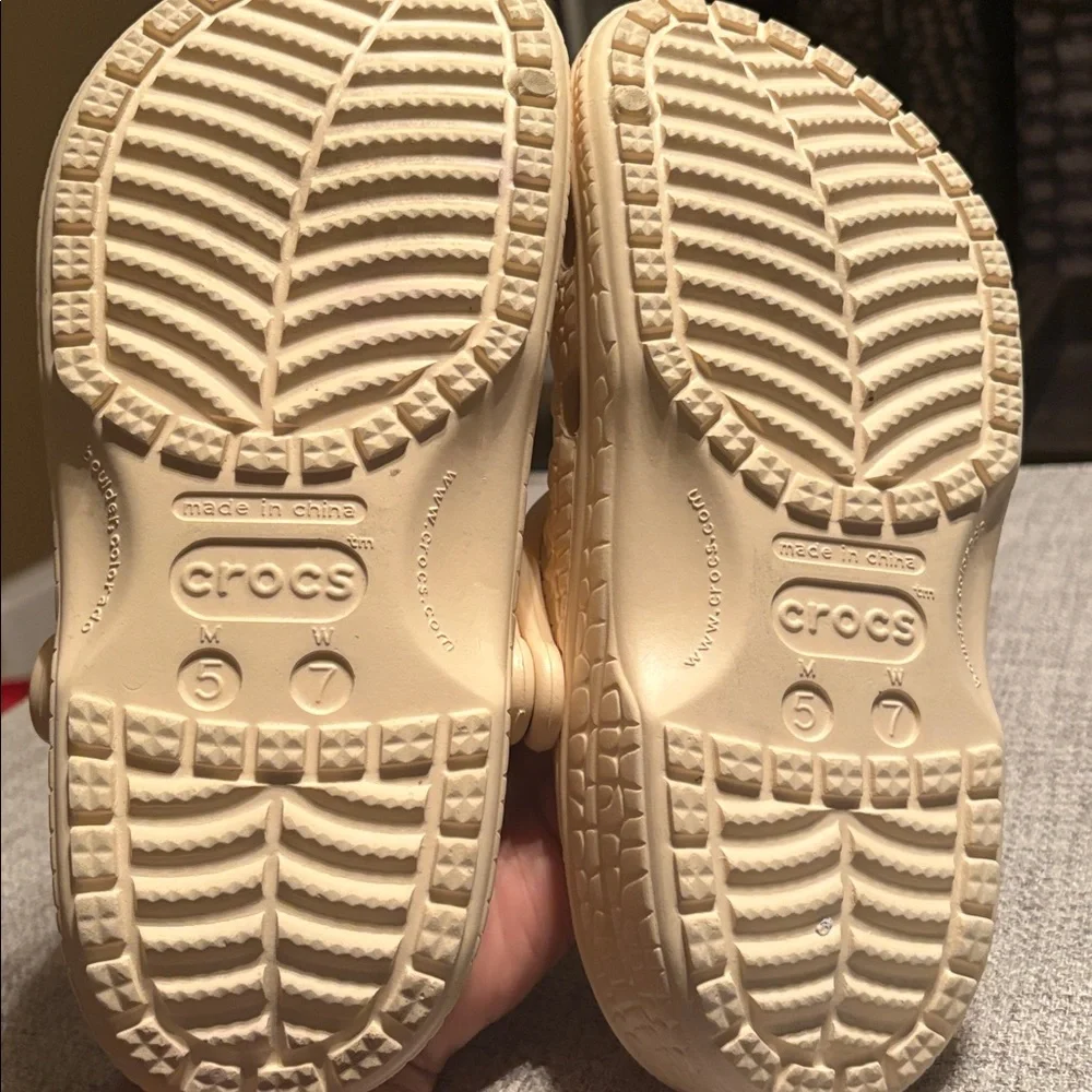 Croc-Style Clogs - Cream - Picture 3 of 3